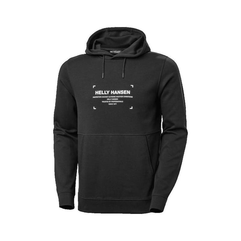 代购Helly Hansen海丽汉森男士卫衣保暖防风黑色连帽户外日常