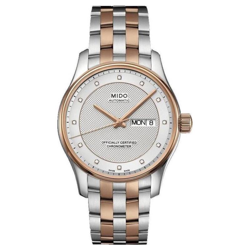 代购Mido美度男士腕表日期星期计时夜光双色钢带自动防水商务