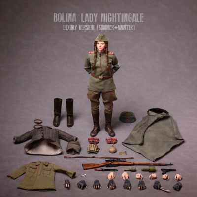 老爹爹潮玩二战苏联女兵人狙击手