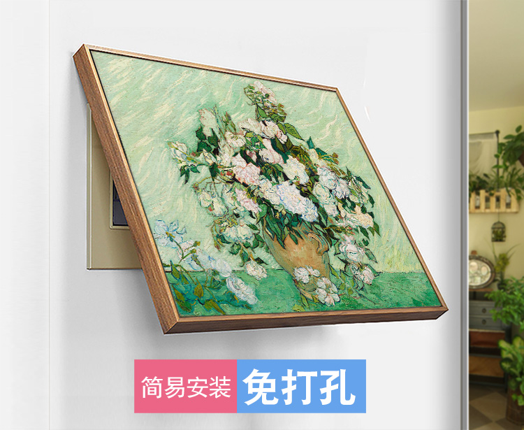 梵高油画遮挡配电箱画无框画电闸电源盒开关壁画欧式电表箱装饰画图片