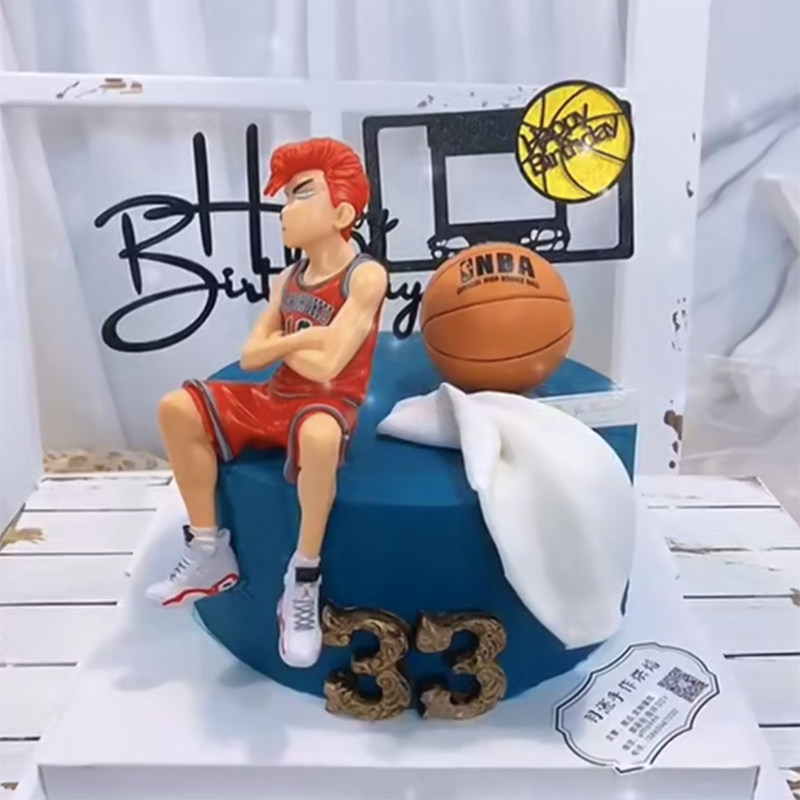 灌篮高手男孩创意网红生日蛋糕