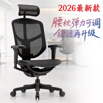保友金卓雄鹰X全网坐垫人体工学椅家用电脑椅办公职员护腰椅子