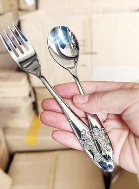 清货库存~WMF儿童卡通餐具304不锈钢叉勺宝宝吃饭勺调羹水果叉子