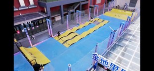 室外平衡车波浪道陆冲波浪道wavebank钢结构波浪道室外钢结构道具