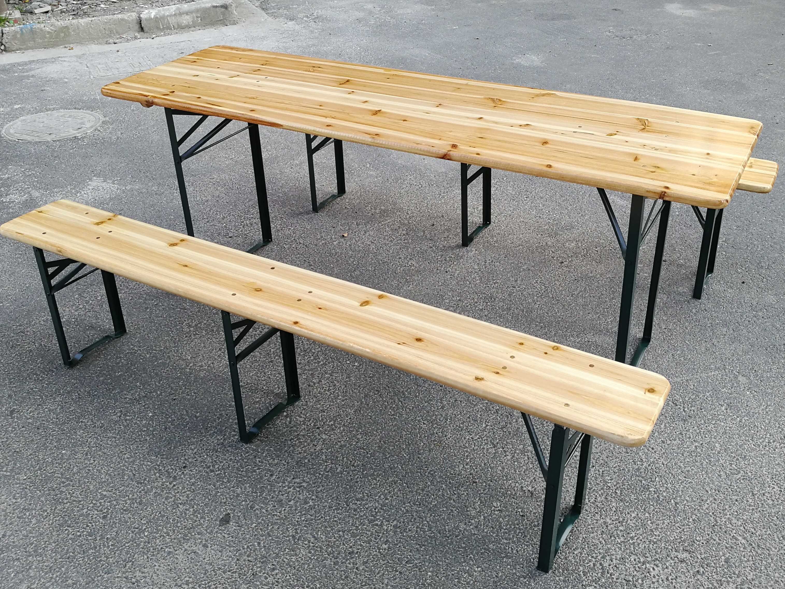 啤酒节桌椅定制长条啤酒桌出租,杉木啤酒桌出售,折叠啤酒桌租赁