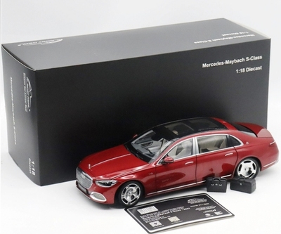 AlmostReal似真原厂1:18 2021奔驰S级迈巴赫S680 合金仿真车模型
