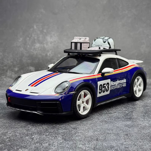 合金 迷你切 1:18 2023款 保时捷911达喀尔版 992 Dakar 汽车模型