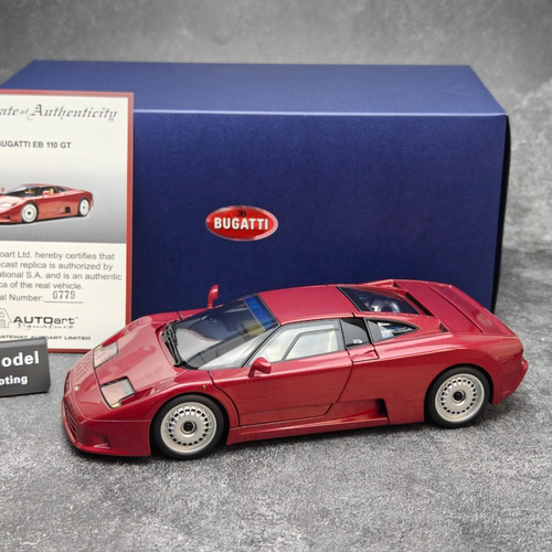收藏 奥拓 Autoart 1:18 布加迪 EB110 GT  汽车模型