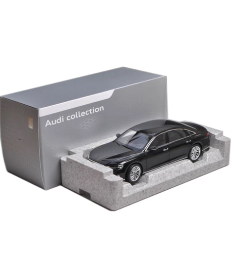 奥迪原厂1:18 奥迪A8L 2017款 全开门 合金汽车模型收藏展示送礼
