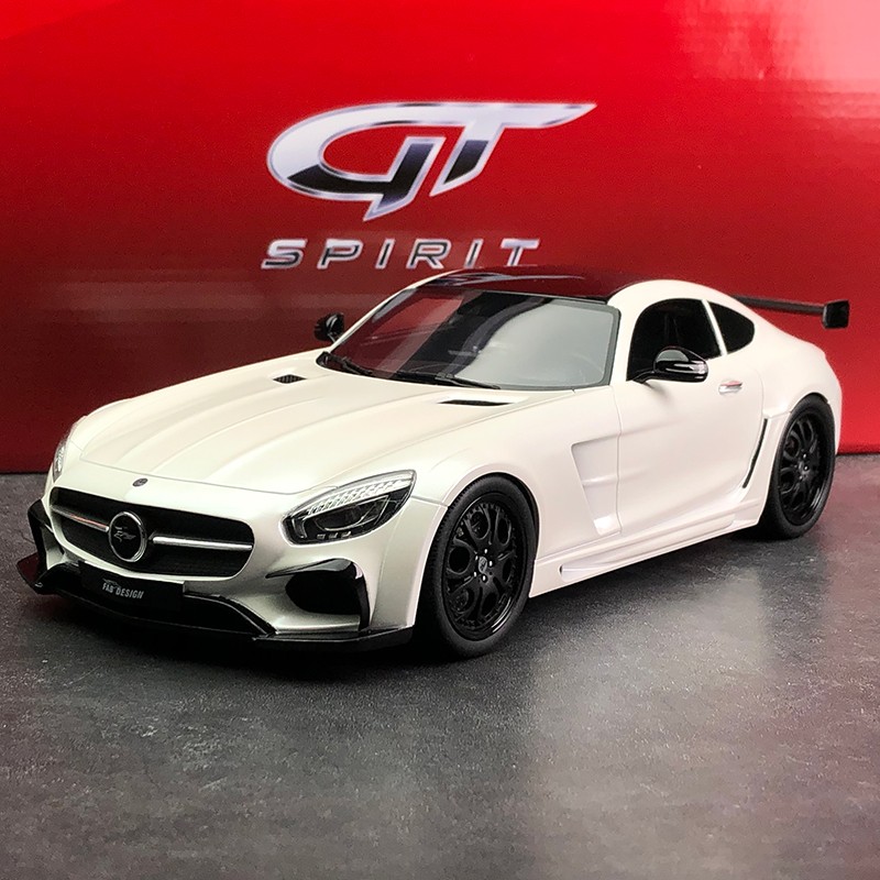 gtspirit 1:18 奔驰amg gtr 白色 树脂 模型 手版模型