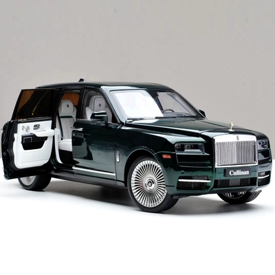 劳斯莱斯库里南 Cullinan 原厂 1:18 仿真合金汽车模型绿色限量