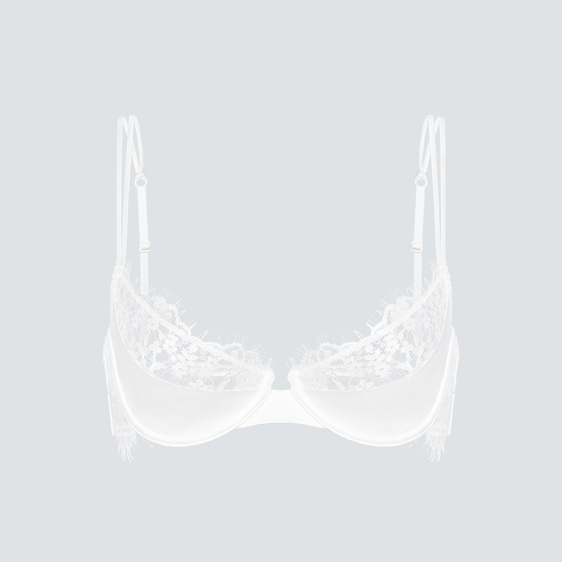 MANITOAdore蕾丝薄纱真丝文胸