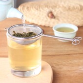 日本进口echo不锈钢茶漏茶叶糖粉过滤网滤茶器茶道配件泡茶勺子
