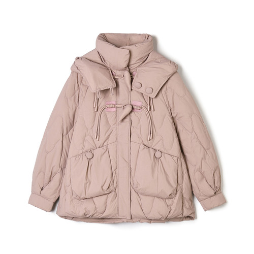 HH1B0002甜美宽松白鸭绒羽绒服专柜折扣女装12.15冬