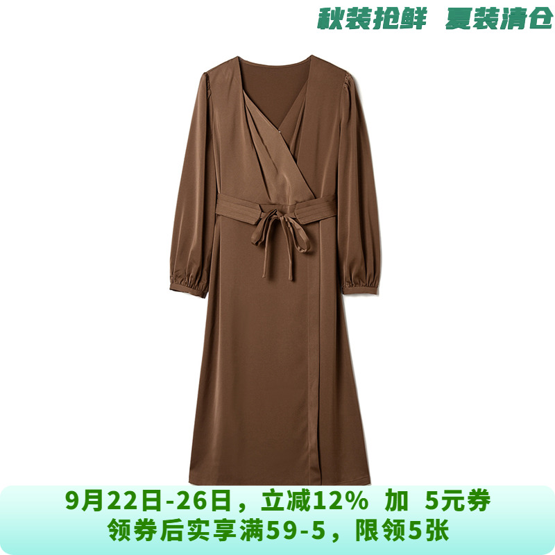 深圳南油NY0A0247时尚通勤中长裙连衣裙女8.25秋