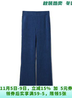 LD0P0010高腰加绒长裤纯色微弹裤子休闲裤女10.29冬