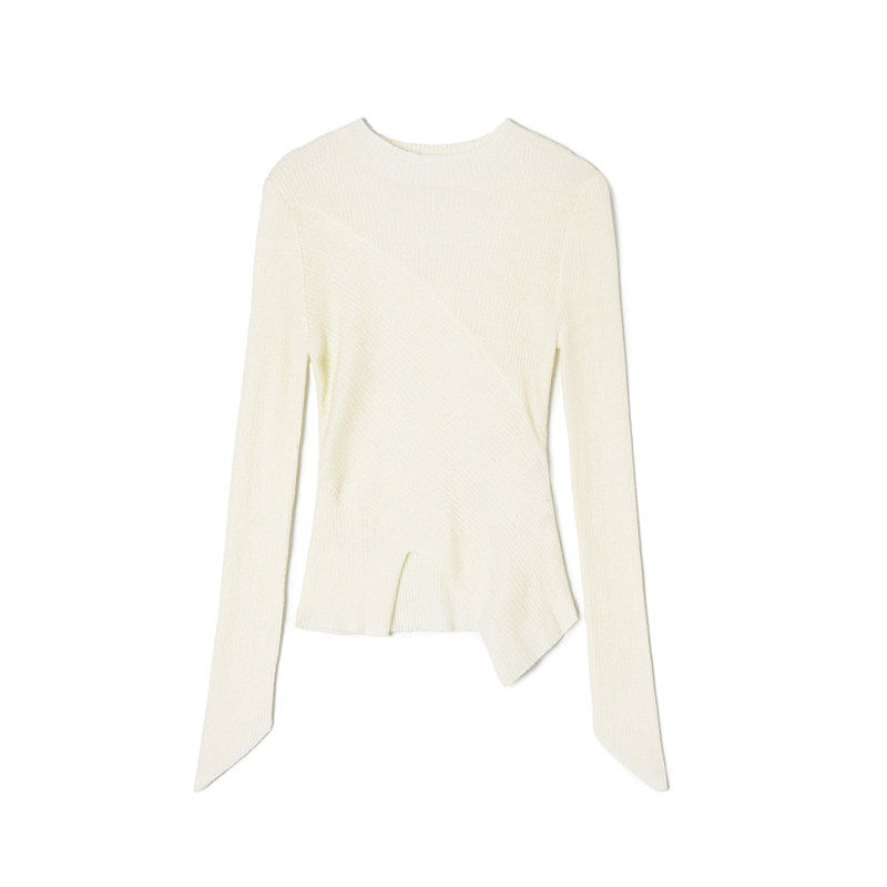 UX0E0013不规则设计套头长袖上衣针织衫女4.2春