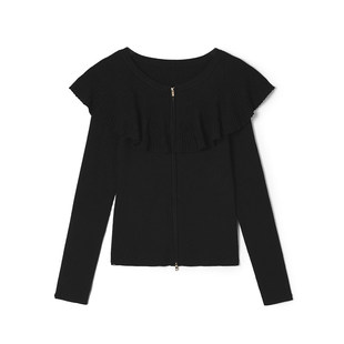 「秋」高端QR0K0019含绵羊毛上衣设计感外套女2.24春