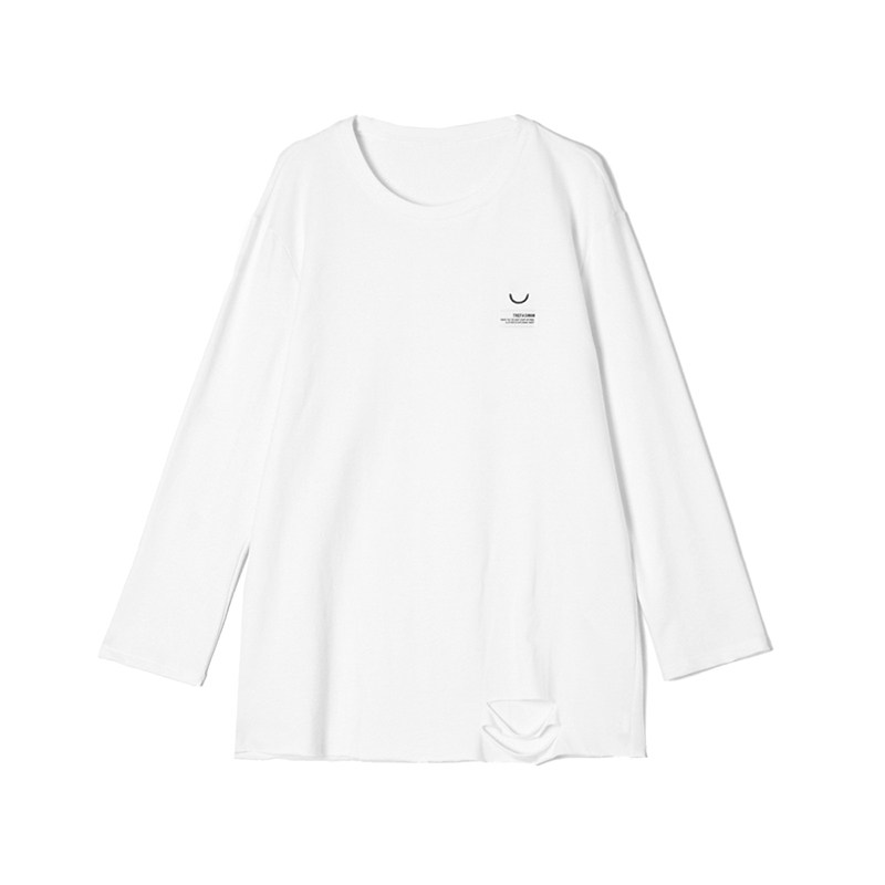 TE0C0001简约休闲风上衣套头中长款T恤女3.27春