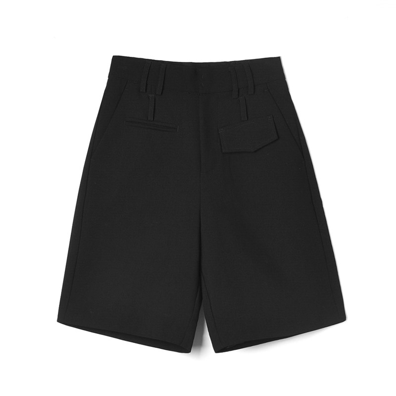 高腰休闲五分裤修身型