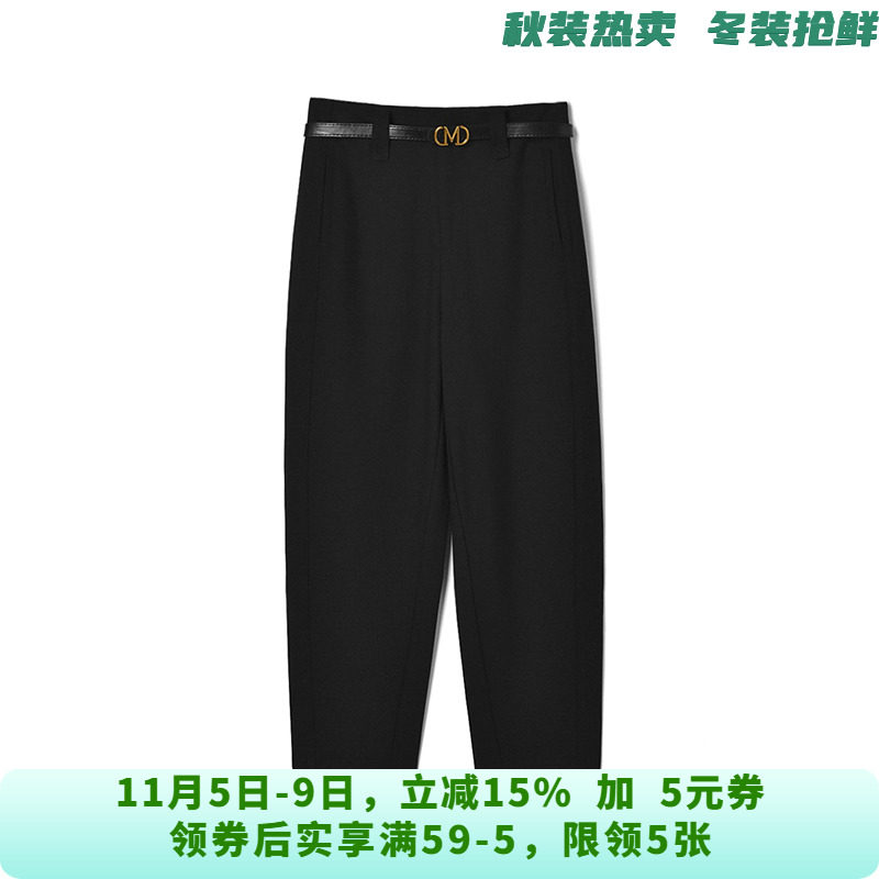 NH0P0030高腰九分裤梨型显瘦裤子休闲裤女10.14秋
