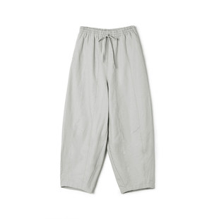 女3.16春 子休闲裤 KZ0P0106运动风九分裤 松紧腰裤