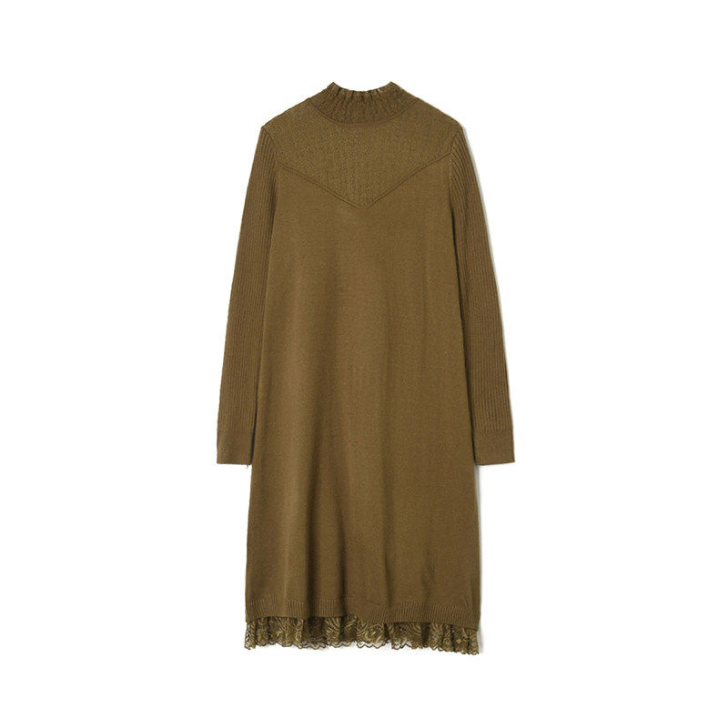 KS0A0004柔软舒适中裙微弹毛衣裙子连衣裙女1.26冬