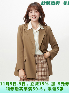 WM0K0018时尚通勤西装上衣简约风长袖外套女8.14秋