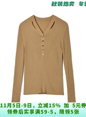 LR0H0046修身合体打底衫上衣设计感毛衣女10.22冬