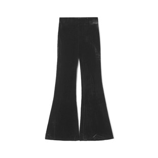 女12.20冬 子休闲裤 HG0P0008高腰微喇长裤 遮胯宽裤