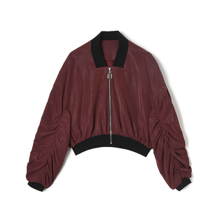 深圳南油NY0K0037休闲风上衣松紧腰短款 外套女12.17春