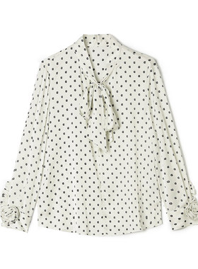 LH0D0005职场通勤波点上衣套头长袖衬衫女1.16春