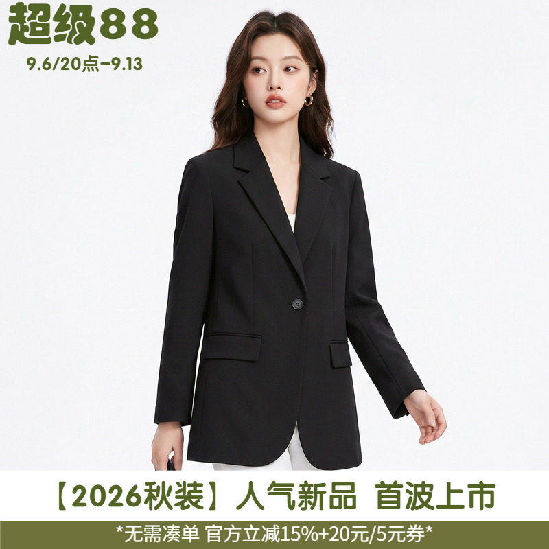 通勤风长款聚酯纤维百搭