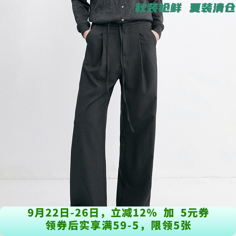 RU0P0010系腰带长裤梨型显瘦裤子休闲裤女10.2秋