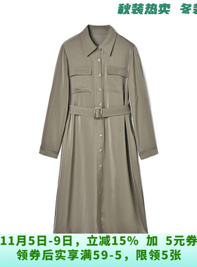 BI0A0002气质通勤中裙宽松裙子连衣裙女9.30秋