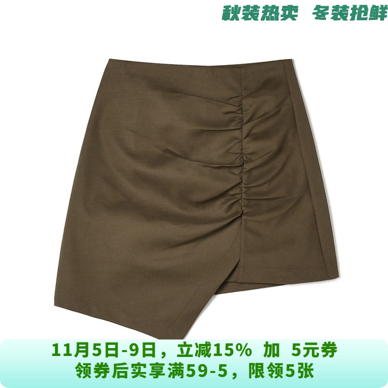 HY0B0006不规则包臀短裙辣妹风修身半身裙女9.29秋