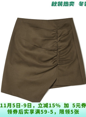 HY0B0006不规则包臀短裙辣妹风修身半身裙女9.29秋