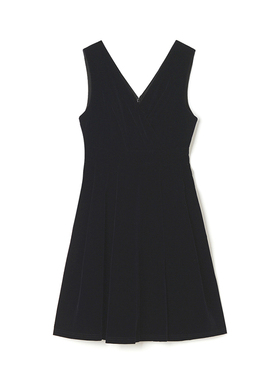 LM0A0010气质通勤中裙高腰无袖裙子连衣裙女7.24秋