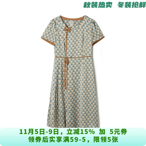 JP0A0008复古怀旧中裙高级感裙子连衣裙女7.6夏