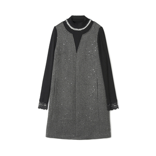 HH0A0006轻熟风宽松短裙连衣裙专柜折扣女装 12.21冬