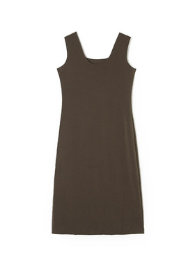 深圳南油NY0A0104简约无袖中长裙连衣裙女1.9春