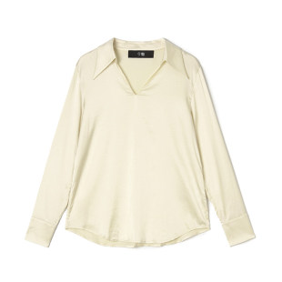 「秋」高端QR0D0005含醋纤高级感上衣宽松衬衫 女2.24春