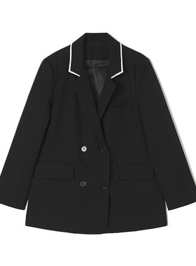 9魅WT0K0013简约干练通勤风中长款长袖上衣短外套女3.25春