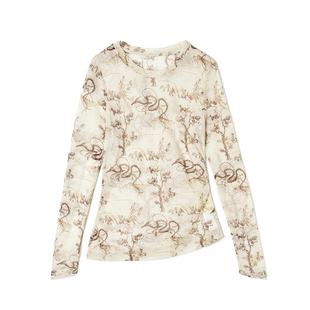 深圳南油NY0C0013含醋酸上衣花色修身 T恤女12.17春