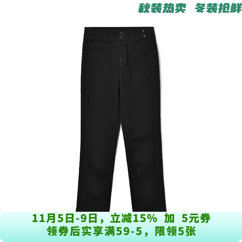 NH0S0015高腰九分裤梨型显瘦裤子牛仔裤女11.6冬