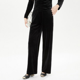 女2.27春 子休闲裤 MN0P0020松紧腰长裤 舒适质感裤