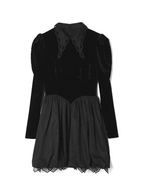 深圳南油NY0A0209拼接设计感短裙连衣裙女1.29春