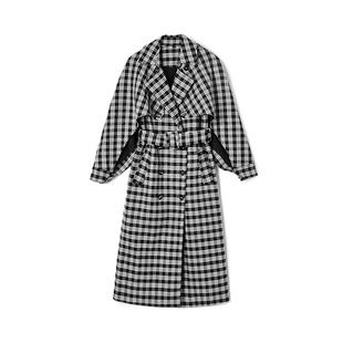 深圳南油NY0J0002含羊毛加长款 风衣外套女12.17春