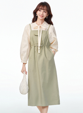 BY0A0006直筒显瘦工装风无袖连衣裙25春