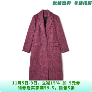 ZD1C0026都市女性气质高级感毛呢外套大衣女10.26冬